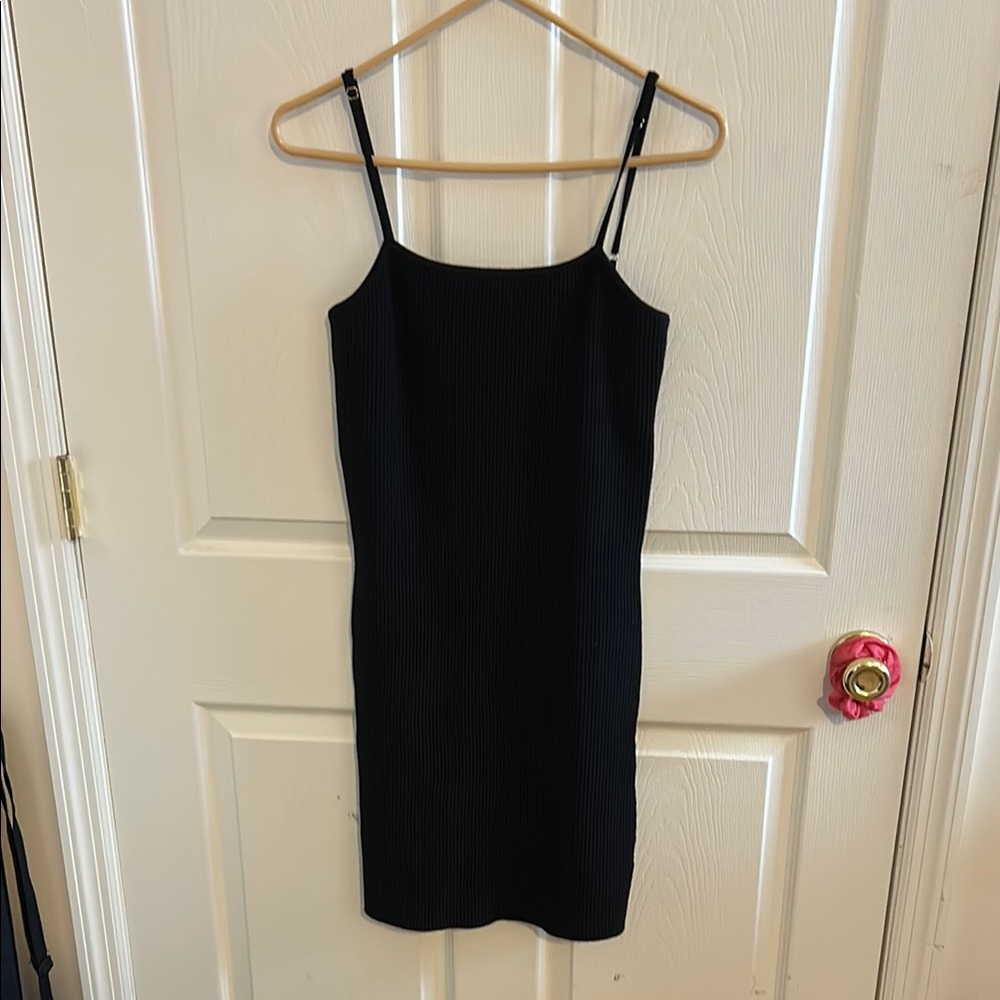🎉 HOST PICK🎉House of Harlow 1960 black knit ribbed tank dress Small